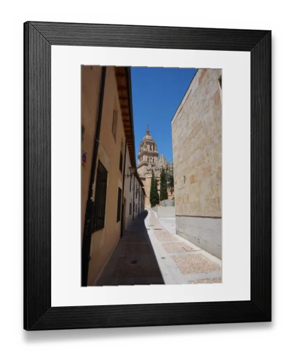 Framed Print : Clock Tower, Salamanca Cathedral, Street, Spain Framed Print : Clock Tower, Salamanca Cathedral, Street, Spain