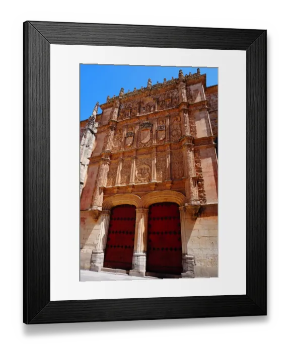 Framed Print : FaAzade of the Edificio de Escuelas Mayores, Salamanca, Spain Framed Print : FaAzade of the Edificio de Escuelas Mayores, Salamanca, Spain