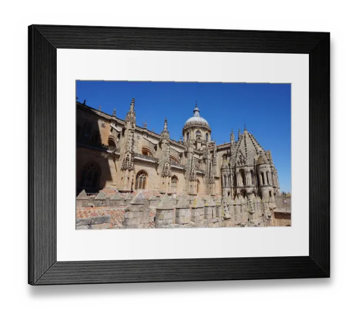 Framed Print : Close up on the New Cathedral of Salamanca, Spain Framed Print : Close up on the New Cathedral of Salamanca, Spain