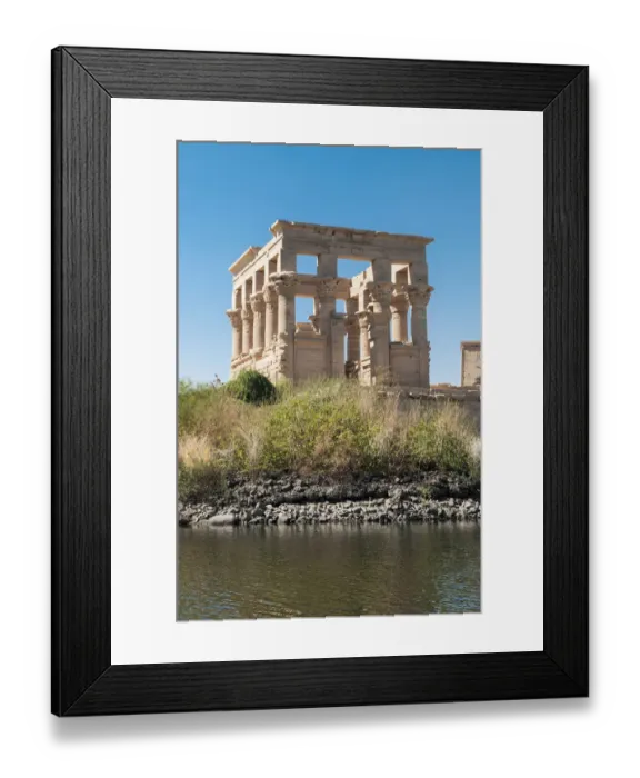 Framed Print : The Kiosk of Trajan on the island of Philae