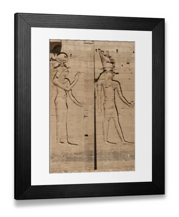Framed Print : Relief of Isis and her son Horus at Temple of Isis in Philae Framed Print : Relief of Isis and her son Horus at Temple of Isis in Philae