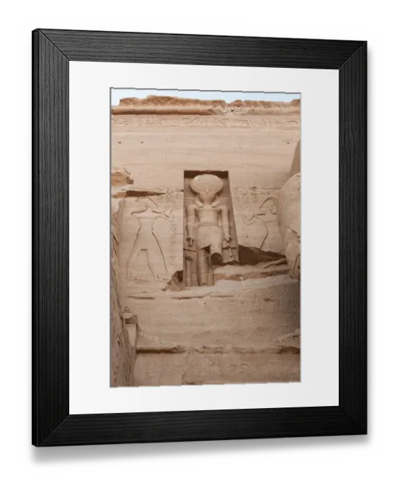 Framed Print : Falcon-headed sun god Ra-Harakhty at Abu Simbel Framed Print : Falcon-headed sun god Ra-Harakhty at Abu Simbel
