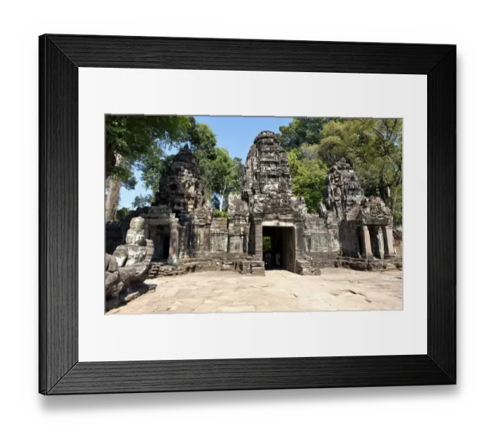 Framed Print : Preah Khan Temple Entrance, Angkor Temple Complex Framed Print : Preah Khan Temple Entrance, Angkor Temple Complex