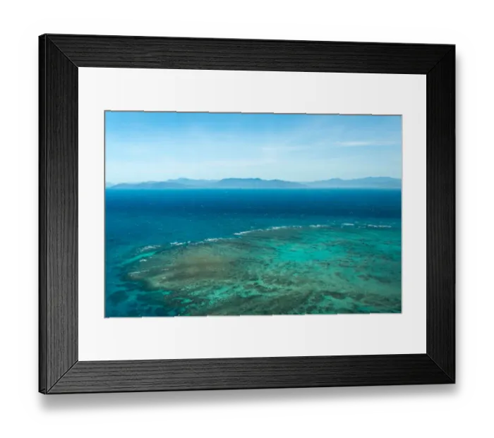 Framed Print : Great Barrier Reef scenery of Australia Framed Print : Great Barrier Reef scenery of Australia