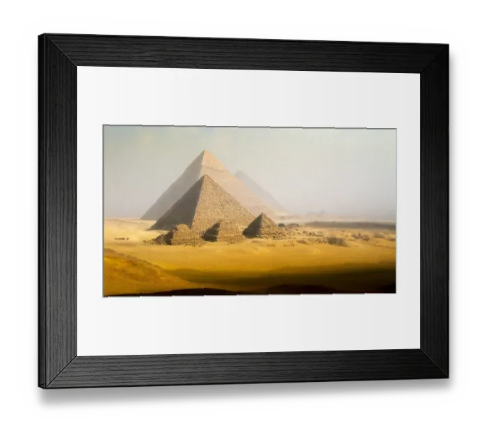 Framed Print : The Pyramids, Giza, Egypt