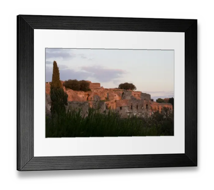 Framed Print : Sunset. Pompeii. Naples. Italy Framed Print : Sunset. Pompeii. Naples. Italy