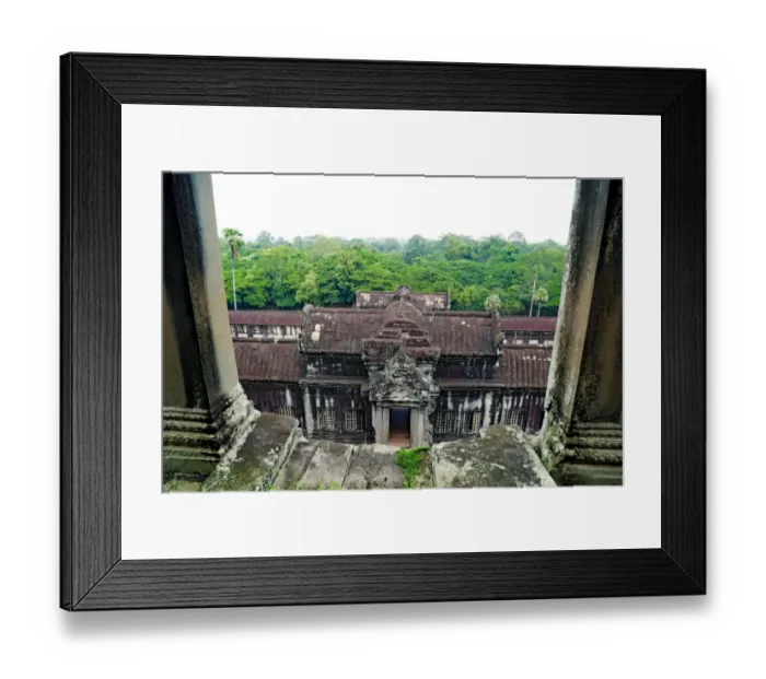 Framed Print : Looking down from central sanctuary of Angkor Wat Framed Print : Looking down from central sanctuary of Angkor Wat