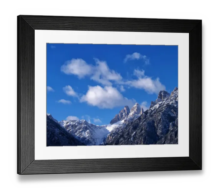 Framed Print : Tre Cime di Lavaredo, views from Auronzo di Cadore Framed Print : Tre Cime di Lavaredo, views from Auronzo di Cadore