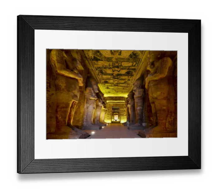 Framed Print : The interior of the Great Temple of Ramesses II, Abu Simbel, Egypt Framed Print : The interior of the Great Temple of Ramesses II, Abu Simbel, Egypt