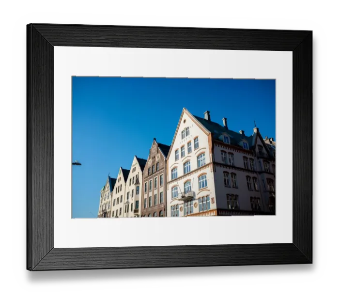 Framed Print : Bryggen street Framed Print : Bryggen street