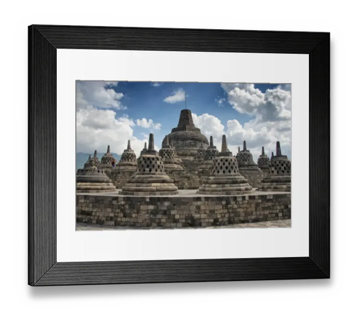 Framed Print : Stupas At Borobudur Temple, Jawa, Indonesia Framed Print : Stupas At Borobudur Temple, Jawa, Indonesia