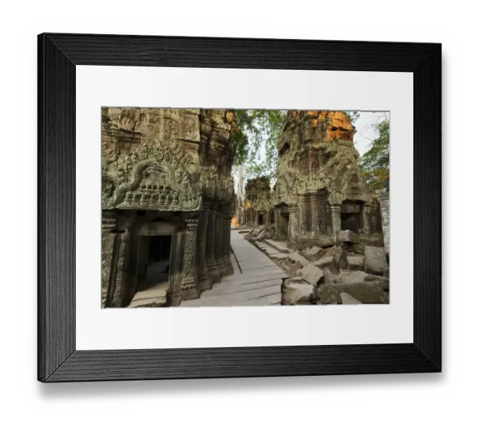 Framed Print : Ta Prohm jungle temple, Siem Reap, Cambodia