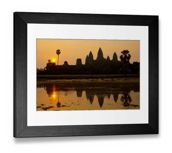 Framed Print : Sunrise at Angkor Wat, 7th Wonder of the World Framed Print : Sunrise at Angkor Wat, 7th Wonder of the World