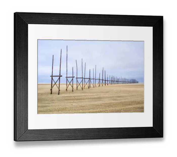 Framed Print : The pier looks like a piece of art on Vlieland Framed Print : The pier looks like a piece of art on Vlieland
