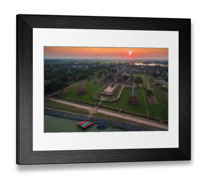 Framed Print : Dusk at Wat Chai Wattanaram Framed Print : Dusk at Wat Chai Wattanaram