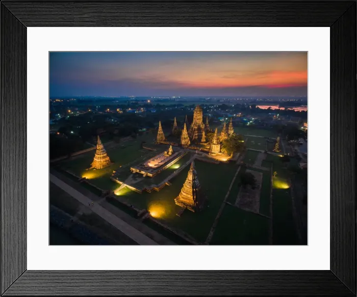 Framed Print : Dusk at Wat Chai Wattanaram Framed Print : Dusk at Wat Chai Wattanaram
