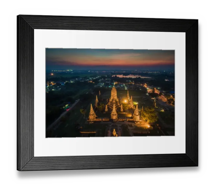 Framed Print : Dusk at Wat Chai Wattanaram Framed Print : Dusk at Wat Chai Wattanaram