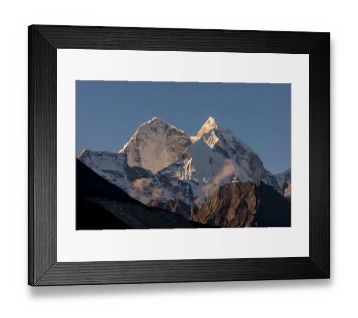 Framed Print : Kangtega mountain peak from Dingboche village Framed Print : Kangtega mountain peak from Dingboche village