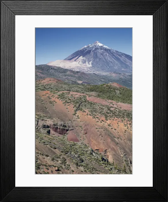 Framed Print : Snow-capped mount Teide Framed Print : Snow-capped mount Teide
