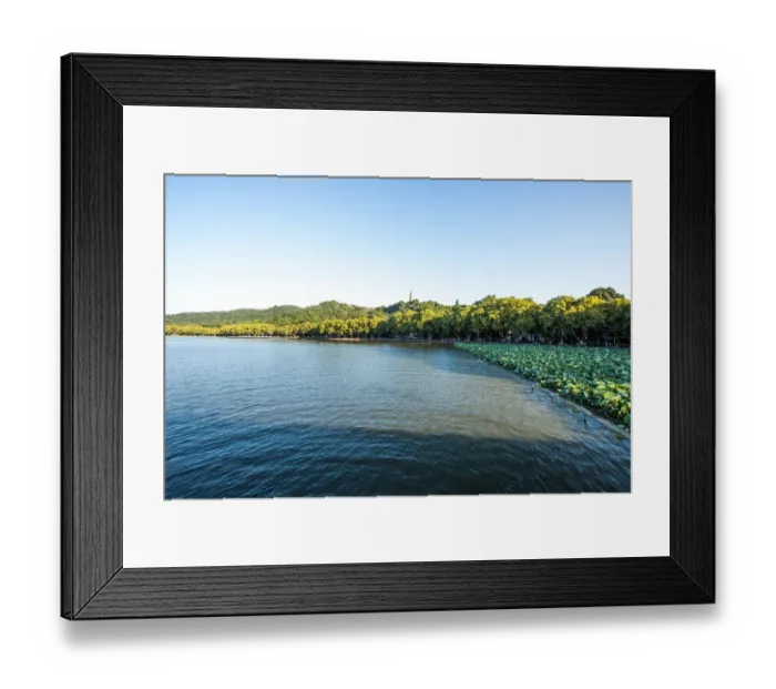 Framed Print : peaceful morning of west lake, Hangzhou, China Framed Print : peaceful morning of west lake, Hangzhou, China