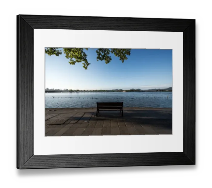Framed Print : peaceful morning of west lake, Hangzhou, China Framed Print : peaceful morning of west lake, Hangzhou, China