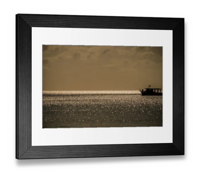 Framed Print : Fisherboat in Fernando de Noronha Framed Print : Fisherboat in Fernando de Noronha