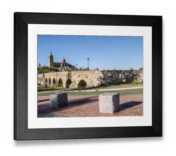 Framed Print : Roman Bridge and Cathedral of Salamanca Framed Print : Roman Bridge and Cathedral of Salamanca