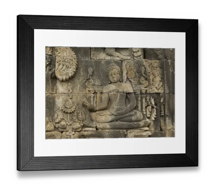 Framed Print : Buddha statues carved in Buddhist Temple Framed Print : Buddha statues carved in Buddhist Temple