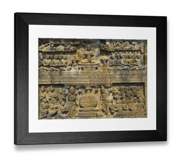 Framed Print : Buddha statues carved in Buddhist Temple Framed Print : Buddha statues carved in Buddhist Temple