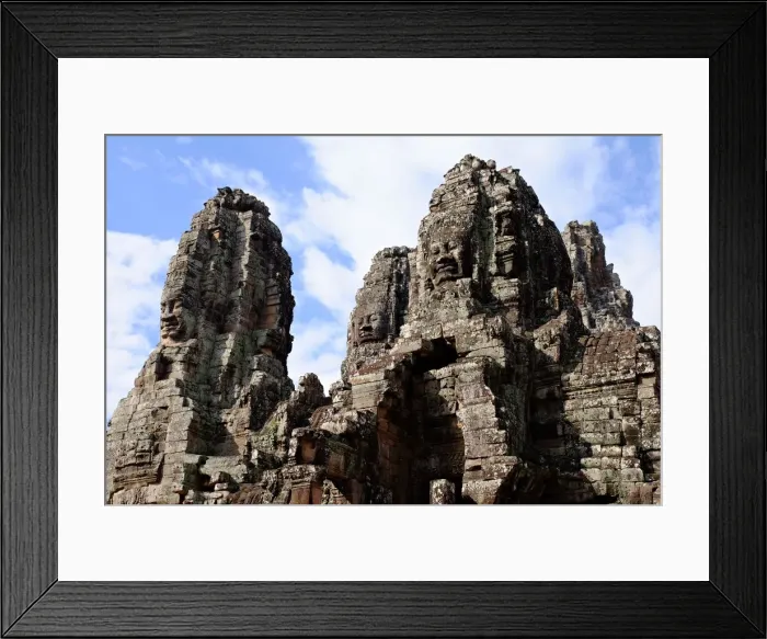 Framed Print : Bayon, Angkor, Siem Reap, Cambodia