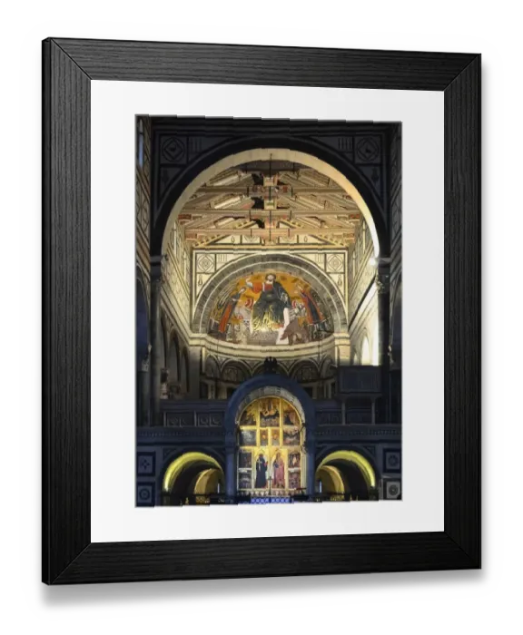 Framed Print : Basilica of San Miniato al Monte interior details, Florence, Tuscany Framed Print : Basilica of San Miniato al Monte interior details, Florence, Tuscany