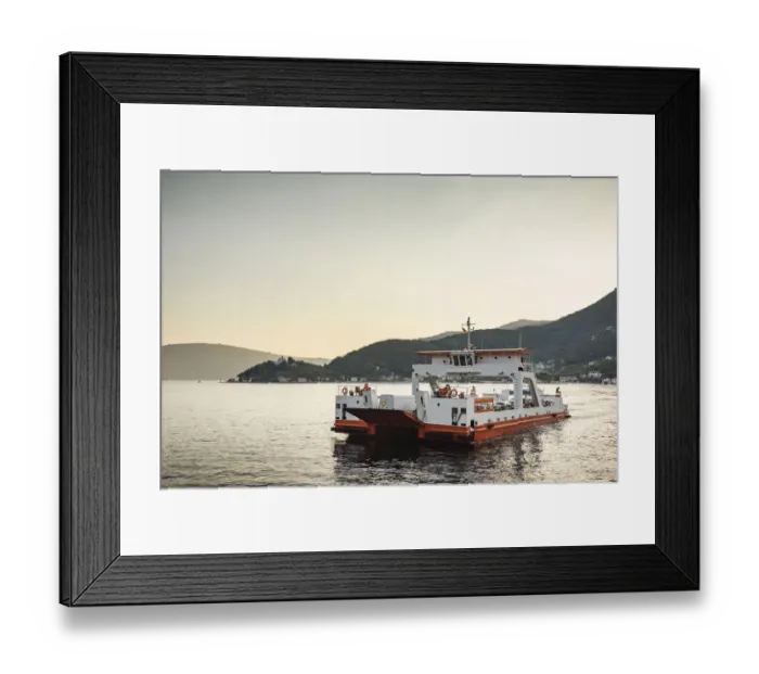 Framed Print : Lepetane to Kamenari ferry