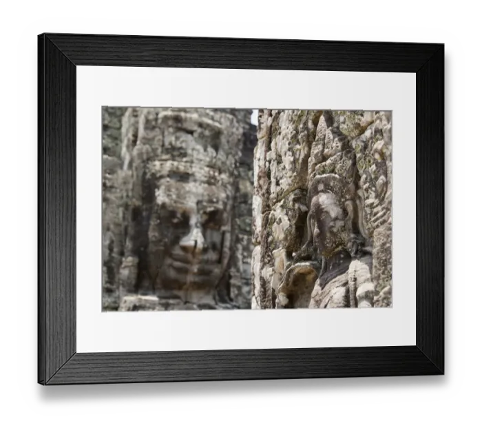 Framed Print : Bas-reliefs at the Bayon temple, Siem Reap, Cambodia Framed Print : Bas-reliefs at the Bayon temple, Siem Reap, Cambodia