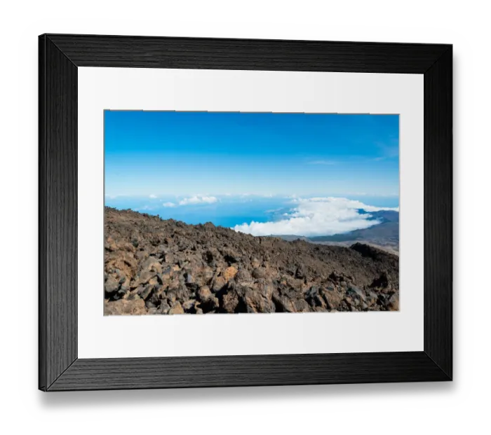 Framed Print : Tenerife island viewed from Teide Volcano Framed Print : Tenerife island viewed from Teide Volcano