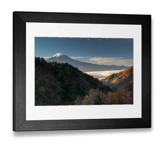 Framed Print : Late Autumn Fuji Framed Print : Late Autumn Fuji