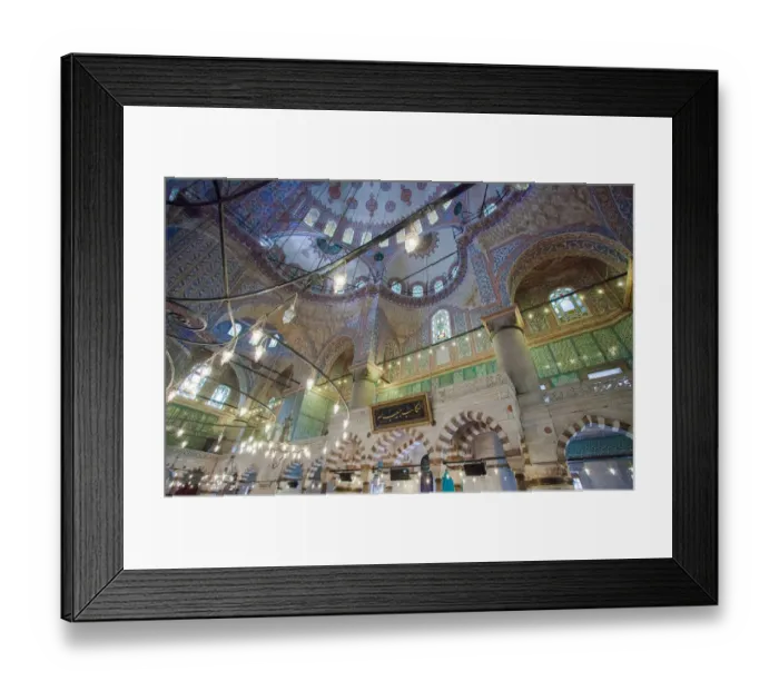 Framed Print : Blue Mosque Interior Framed Print : Blue Mosque Interior