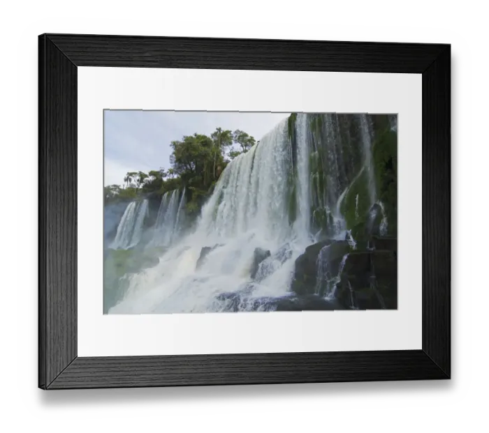 Framed Print : Exotic waterfall seen close up Framed Print : Exotic waterfall seen close up