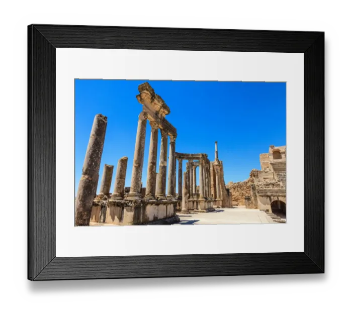Framed Print : Roman theatre at Dougga Framed Print : Roman theatre at Dougga