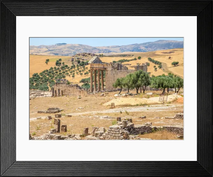 Framed Print : Roman capitol at Dougga Framed Print : Roman capitol at Dougga