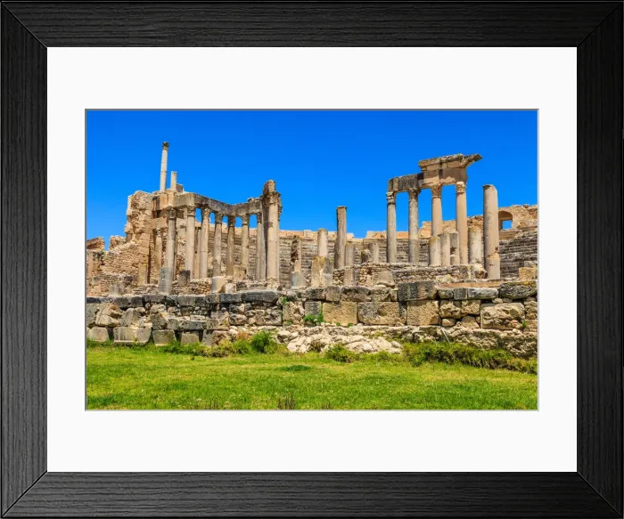 Framed Print : Roman theatre at Dougga Framed Print : Roman theatre at Dougga
