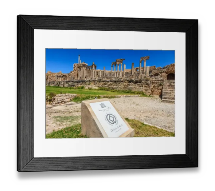 Framed Print : Roman theatre at Dougga Framed Print : Roman theatre at Dougga