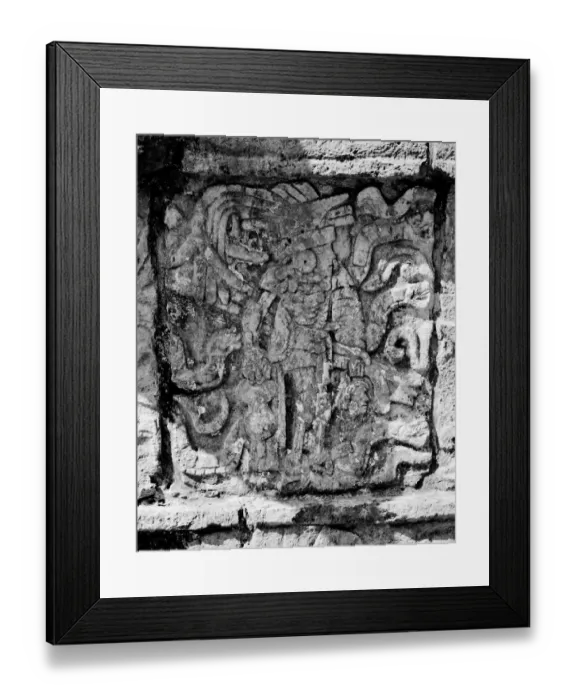 Framed Print : Detail of building in pyramid in Uxmal Framed Print : Detail of building in pyramid in Uxmal