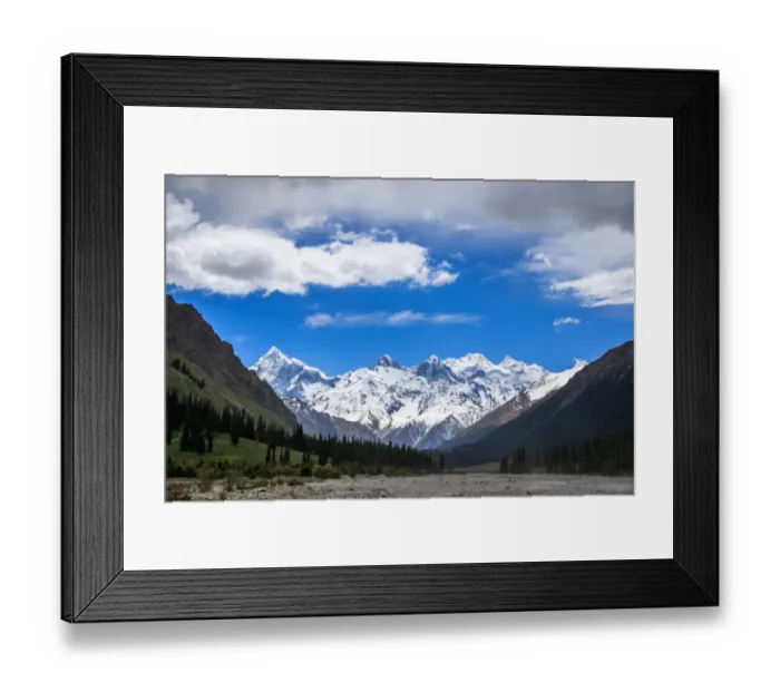 Framed Print : Western Tian Shan Mountains, Xiate Ancient Trail, Xinjiang China