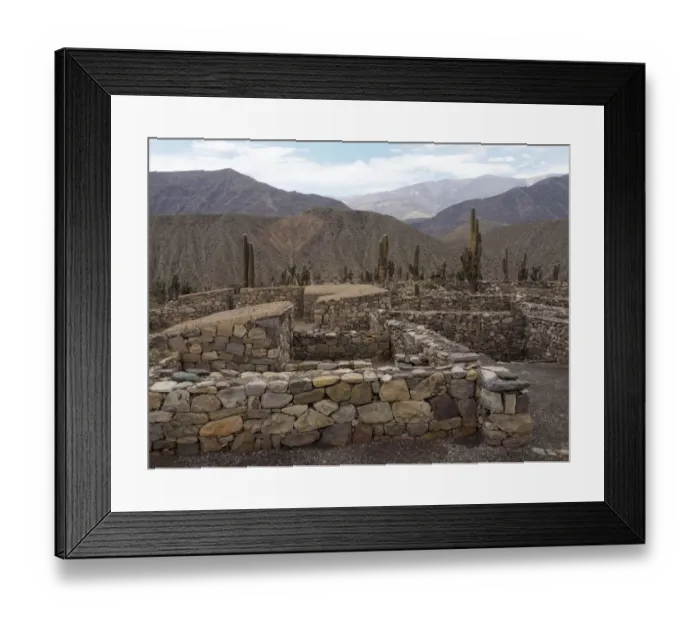 Framed Print : Pre Inca Fortification Called Pucara de Tilcara Framed Print : Pre Inca Fortification Called Pucara de Tilcara