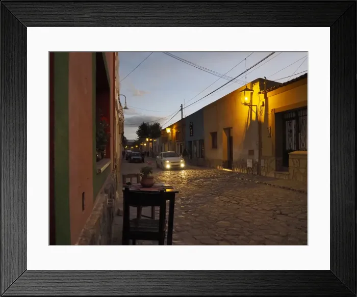 Framed Print : Humahuaca Main Street by night Framed Print : Humahuaca Main Street by night