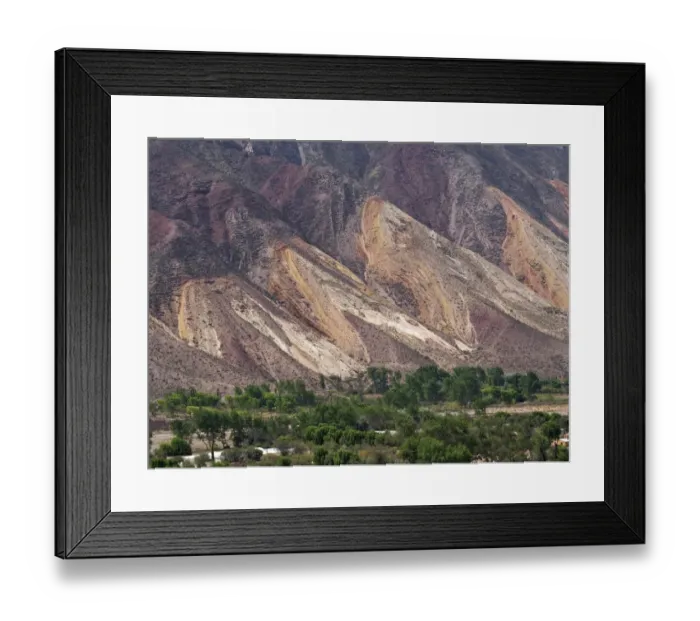 Framed Print : Painters Palette in Humahuaca Canyon, Northern Argentina Framed Print : Painters Palette in Humahuaca Canyon, Northern Argentina