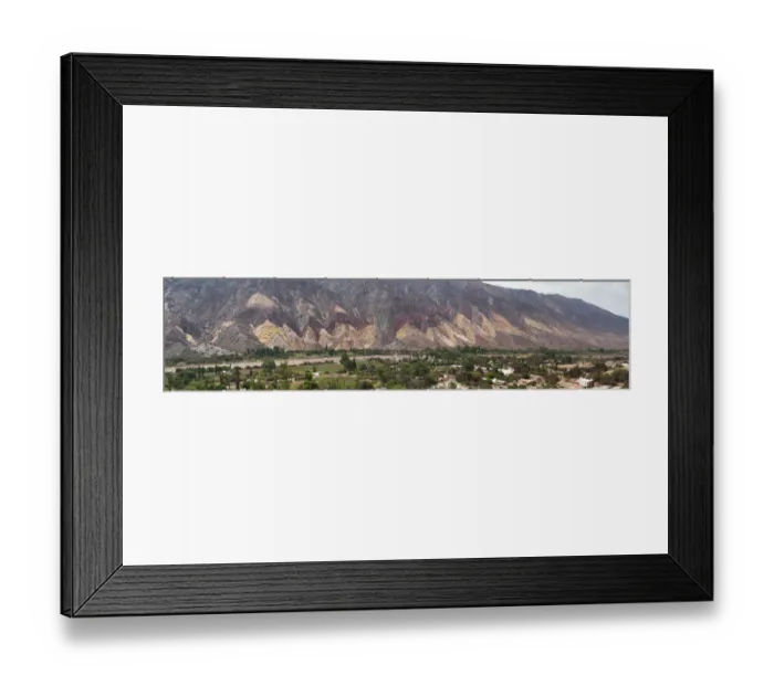 Framed Print : Panorama view of Maimara Cemetery and Painters Palette mountain range Framed Print : Panorama view of Maimara Cemetery and Painters Palette mountain range
