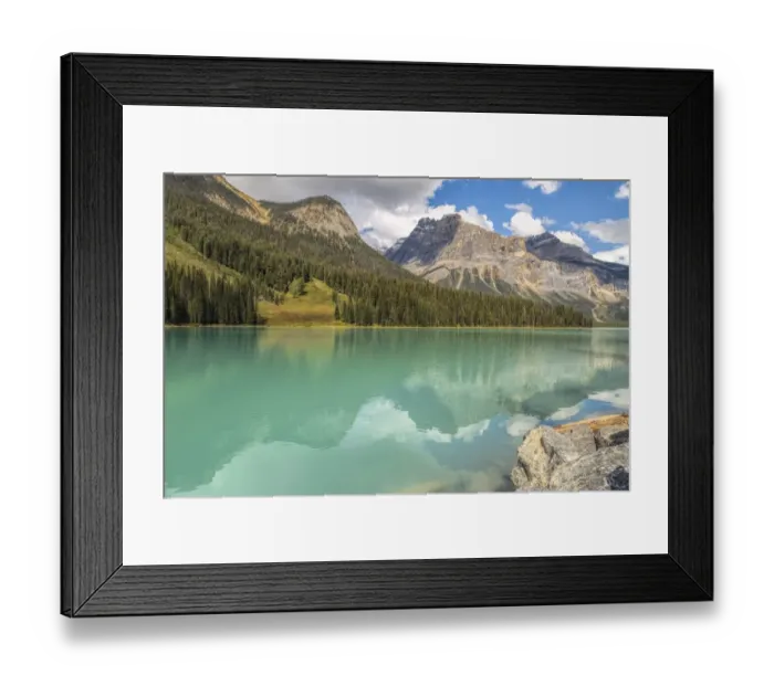 Framed Print : Emerald Lake, Yoho National Park, Rocky Mountains Framed Print : Emerald Lake, Yoho National Park, Rocky Mountains