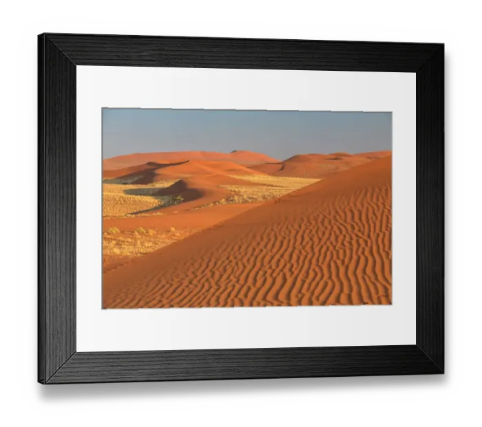 Framed Print : Sandy dunes of the Namib Desert Africa