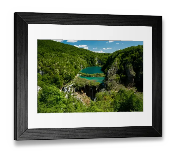 Framed Print : View of Plitvice Lakes National Park Framed Print : View of Plitvice Lakes National Park